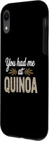Nutrition Food Humor Gift Idea You Had Me at Quinoa Dietitian Case for iPhone XR
