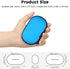 Earbud Case Holder, Hard EVA Small Zipper Bag for Wired Headphone Storage, Compatible with Oval Wireless Earbuds, Beats