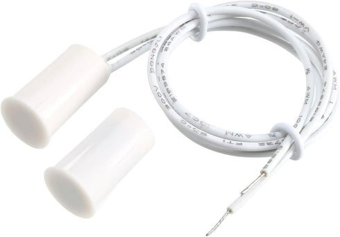 uxcell N.C. Recessed Wired Security Window: Door Contact Sensor Alarm Magnetic Reed Switch White RC-33, 2pcs