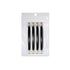 AmzPRO 4 Pack 4 Inch Short Telephone Cable RJ11 Male to Male, Phone Line Cord (Black)