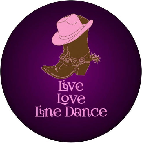 Country Music Fans Line Dancing Prize - Live Love Line Dance PopSockets Swappable PopGrip