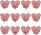 12Pcs Phone Charm Hook Adhesive Metal Phone Finger Grip Hook, Cell Phone Ring Holder Stand for DIY Accessories (Pink,