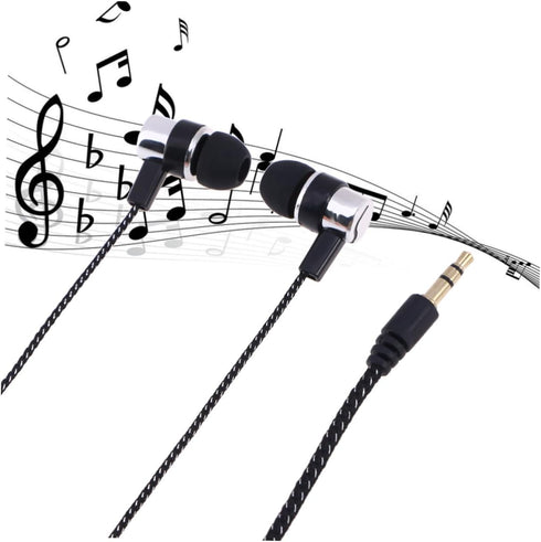 OSALADI Cloth Line Earphones, On-ear Headphones, Corded Bass Headphones, Over-ear Headphones - Heavy Bass