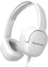 Kids Headphones for School, 3.5mm Jack Wired Headphones with Safe Volume Limiter, HD Stereo Sound On-Ear (White)