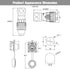 RJ45 Ethernet Connector, CAT6 RJ45 Waterproof Connector for Home and Industrial Networks