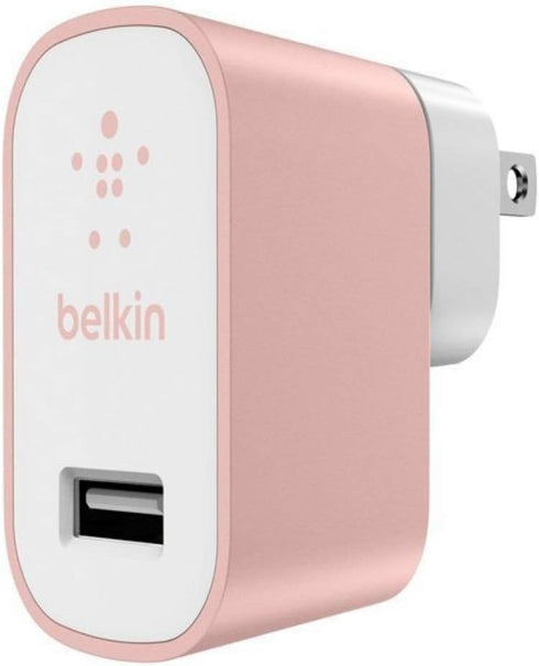 Belkin Mixit Metallic 2.4A Wall and Car Charger Bundle with 4-Foot Micro USB Cable for Android Phones - Rose Gold