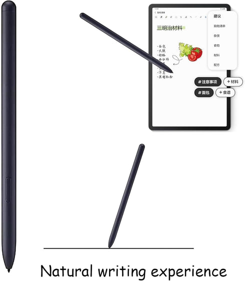 2 Pack Galaxy Tab S7 FE S Pen, Samsung Galaxy Tab S7 FE Stylus Pen Replacement, Black