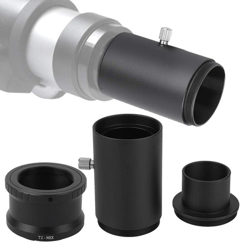 1.25 Inch Extension Tube Kit - T Adapter for Standard 1.25 inch Telescopes & Microscopes - For Sony E Mount