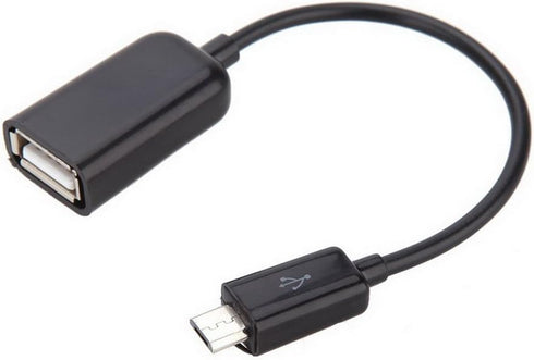 Micro USB to USB Female Adapter Cable for OTG Devices & Power Charging - Compatible with Various Models