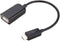 Micro USB to USB Female Adapter Cable for OTG Devices & Power Charging - Compatible with Various Models