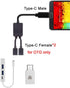 chenyang USB C OTG Cable, USB Type C 1 Male to 2 Female Dual Ports Hub Cable for Laptop, PC, Mouse