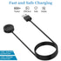 for Fossil Gen 4 Charger, USB Charging Cable for Gen 5E, 5, Gen 6, Emporio Armani, Skagen falster 2, Misfit Vapor 2, Michael Kors Runway Smartwatch 3.3ft / 100cm (Black)