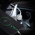 Dual USB Car Charger, 5V/2.4A Bling Fast Charge Dual Port Adapter, Compatible with All Chargers