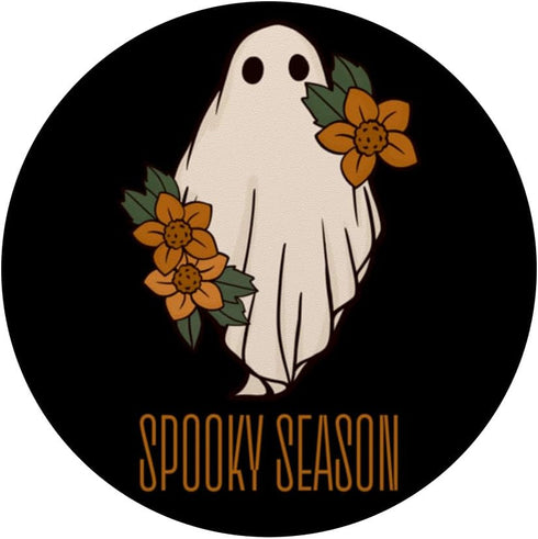Spooky Season Flower Ghost, PopSockets Standard PopGrip