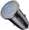 USB C Car Charger - Mini 60W Fast Charging Cigarette Lighter, Dual PD3.0 Car Charger Compatible with iPhone 15, Galaxy,