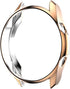 Compatible Samsung Galaxy Watch 3 Case 41MM 45MM, Soft Plated TPU Scratch-Resistant Protector Cover (Black, Clear)