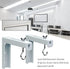 XuYelora 44 lbs(Color:White) Projector Screen Wall Mount L-Brackets, Adjustable Extension with Hook Universal Projector
