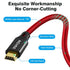 AGVEE 2 Pack 3ft Mini USB Cable, Braided Durable USB-A to Mini-B Charger Cord for TI-84, Garmin GPS, Go-Pro Hero, Red
