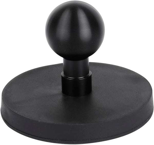 66mm Round Magnetic Mount Base with 1" Ball, Compatible with RAM Mounts B Size Double Socket Arm and 1 Inch Ball Holders