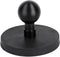 66mm Round Magnetic Mount Base with 1" Ball, Compatible with RAM Mounts B Size Double Socket Arm and 1 Inch Ball Holders