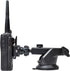 TWAYRDIO Windshield or Dash Mount for Handheld Radio - Adjustable Length Suction Cup Holder Bracket for Walkie Talkies