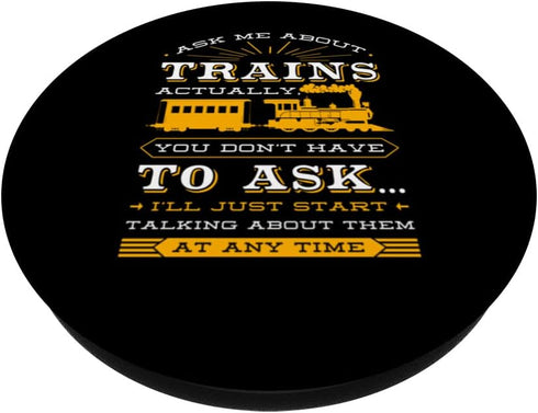 Train Rail Transport Freight Railway Steam Locomotive PopSockets Swappable PopGrip