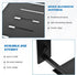 Tookie 2 Accessories(10.24 8.27in) Layers Projector Shelf, Wall Mount Double Floating Shelf Under TV Entertainment