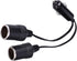 Dual Double Socket 12v Car Cigarette Lighter Adapter, Car Cigarette Lighter Splitter 12v 24v Charger Plug Male to 2-Way
