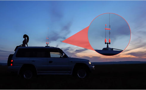 UAYESOK PL259 3.5inches 13ft RG58 Heavy Duty Magnetic Mount Antenna, Dual Band VHF/UHF Vehicel Home Base Antenna, Plug