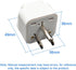 TEWOXIN 10PCS Plug,3-Prong 5-15P,10A/250V UK/AU to USA Travel Adapter Grounded NEMA Power Converter