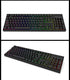 Black OEM Profile PBT Double Shot 104 Side-lit Shine Through Translucent Backlit Keycaps for MX Mechanical Keyboard