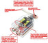 2 Pcs High to Low Speaker Impedance Converter, Audio Signal Adapter for Speaker Output to RCA Line Control