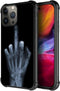 ZHEGAILIAN Skull Hand X-ray Case for iPhone 15 Pro Max, 6.7", Soft TPU Bumper, UNBreak Reinforced Corners, Men/Boys.