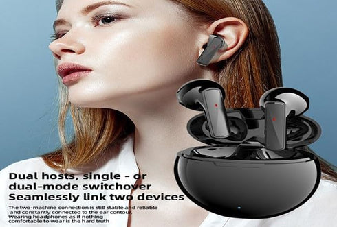 RDRKR Waterproof IPX 7 Bluetooth 5.3 Wireless Earbuds Compatible with Android/iOS Mobile Phones, Computers, Tablets, Gaming