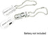 Hearing Aid Battery Case, Small Plastic Button Cell Holder Storage Caddy with Key Chain for P13/P312/P10
