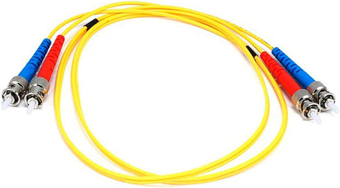 Monoprice Fiber Optic Cable, Duplex ST/ST, Single Mode - 1 meter (9/125 Type) - Yellow