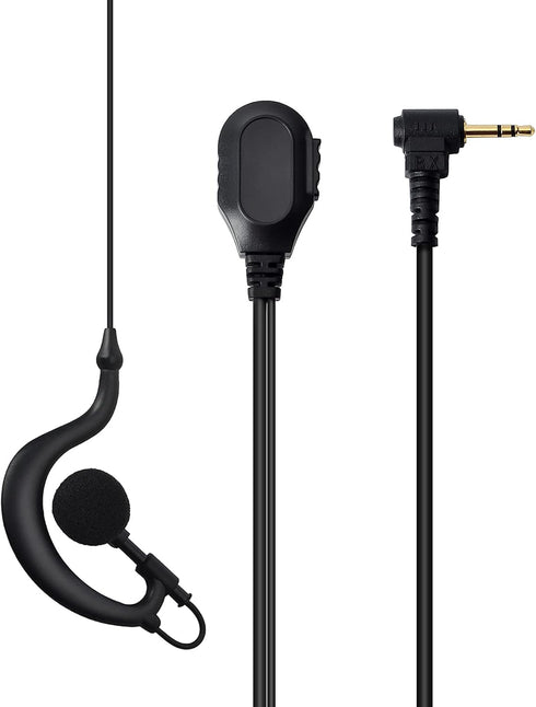 HYS Radio Earpiece Soft Rubber G Shape Earhook Tactical Headset (Pack of 2) for Motorola Walkie Talkie T200TP T260 T100