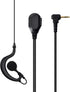HYS Radio Earpiece Soft Rubber G Shape Earhook Tactical Headset (Pack of 2) for Motorola Walkie Talkie T200TP T260 T100
