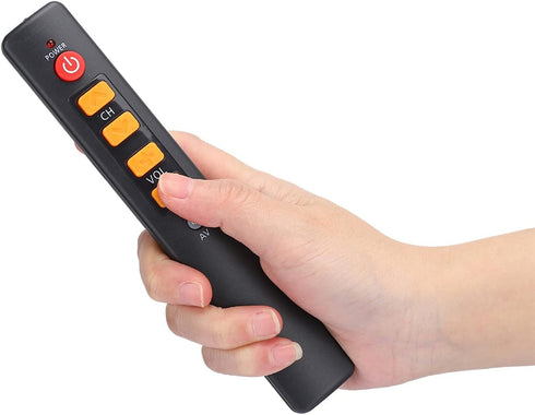 Learning Remote Control with Big Buttons - 6 Keys Universal Smart Controller for TV, STB, DVD, HiFi, VCR