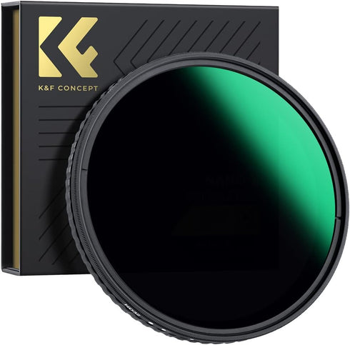 K&F Concept 55mm Variable ND Lens Filter - ND32-ND512 (5-9 Stops) Adjustable with 28 Multi-Layer Coatings for Camera