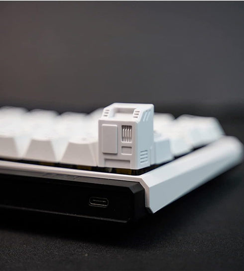 Custom Keycaps for Esc Key and Tab Key, Magnetic Light-Transmission Design for 60% Mechanical Gaming Keyboards