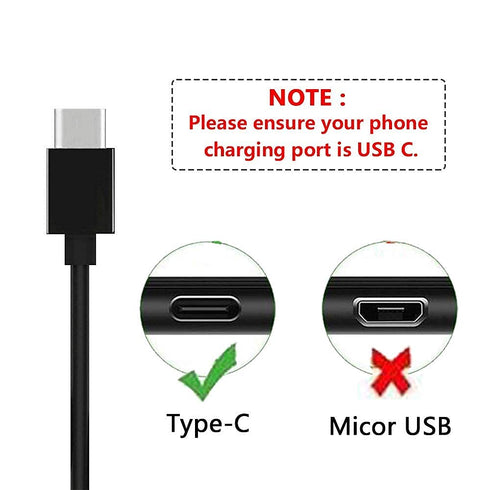 Fast USB C Wall Charger & Cable for T-Mobile REVVL 6 PRO 5G, TCL Stylus 5G, Samsung Galaxy A20, & more.
