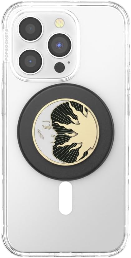 Enamel Lunar Dreams PopSockets Phone Grip with MagSafe Compatibility, Wireless Charging Compatible Phone Holder.