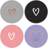 4 Pack/Foldable Finger Cell Phone Stand, Grip Holder for Smartphone - White Rose Gold Heart Purple Black Pink