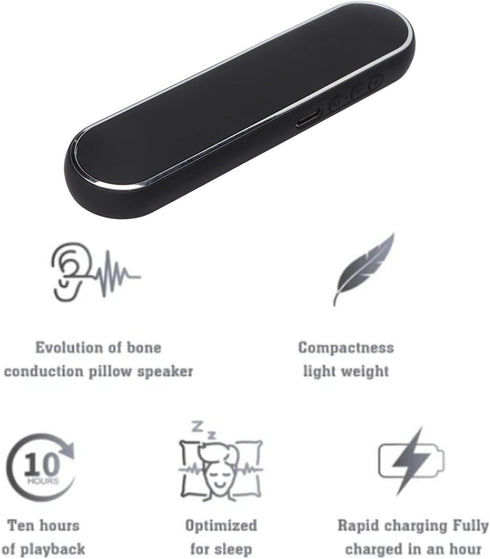 Vikye Bluetooth Pillow Speaker for Sleeping,Mini Portable Under Pillow Speakers,Portable Pillow Speaker with Volume
