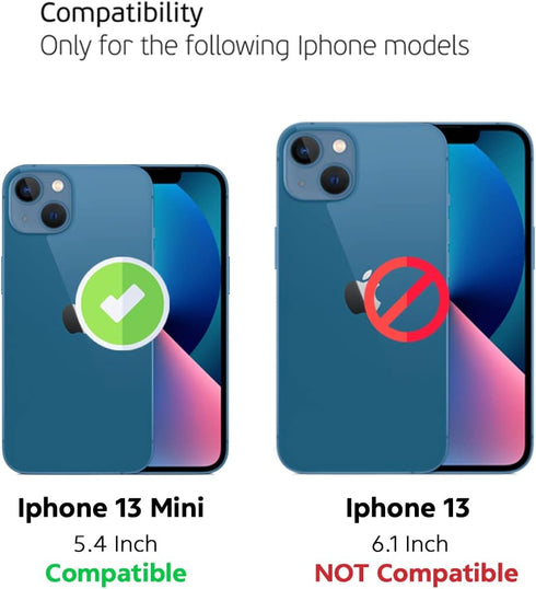 Deppa Premium Screen Protector for iPhone 13 Mini (5.4 Inch) - 2 Pack Tempered Glass Full Coverage with Easy