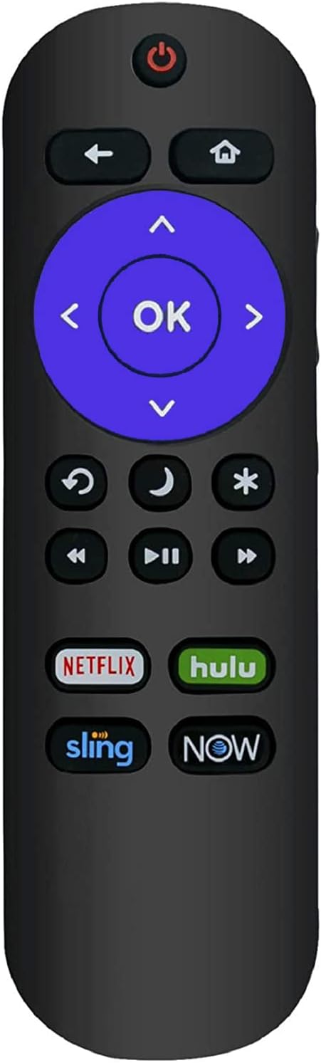 Universal Remote Control for All Hisense-Roku TV & Sharp-Roku TV, No Setup Required