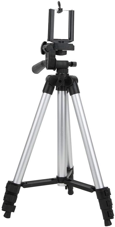Hilitand Phone Tripod Stand, Cell Phone Selfie Stick Tripod with Phone Holder, Compact