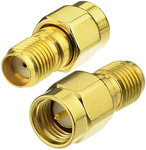 Superbat RF Coaxial SMA Male to SMA Female Bulkhead RG174 6.56ft Cable + 3pcs RF Coax SMA Adapter Kit for SDR Equipment