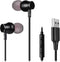 USB Earbuds for Computer - in-Ear USB Headphones with Microphone & 1.8M Long Cord, USB-A Headset Compatible